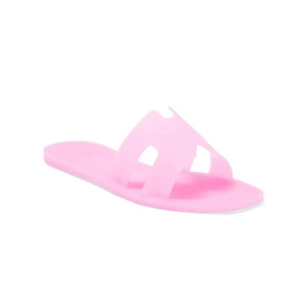 Steven NY Andrina Barbie Pink Jelly H Slip On Sandals